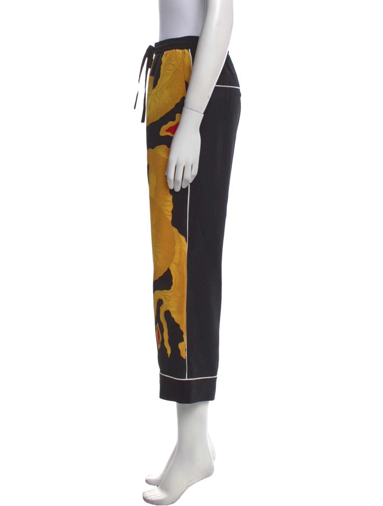 Valentino Silk Wide Leg Pants